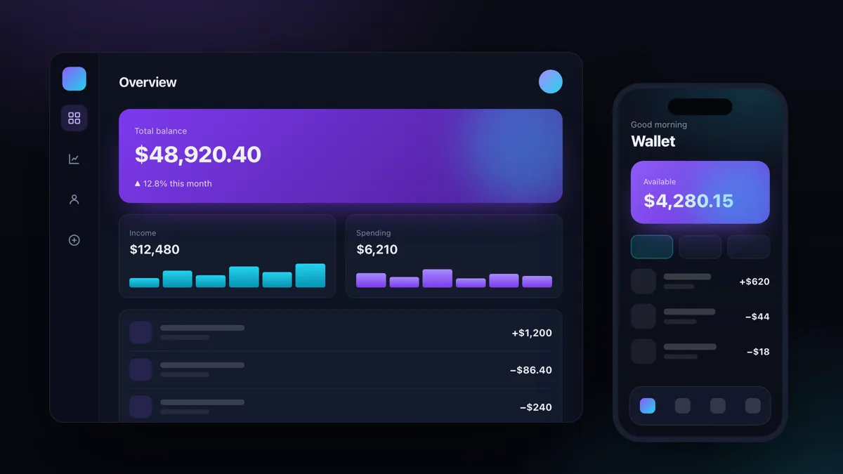 App Design & Development — modern interface design demo